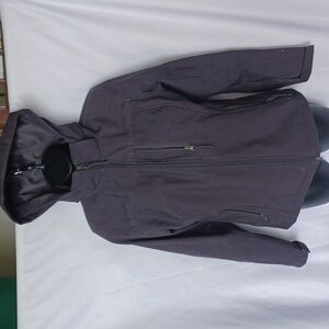 Free Country Women’s Gray All Weather Jacket, Rain Jacket, removable hood